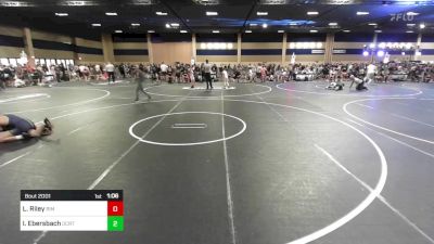 137 lbs Quarterfinal - Lucas Riley, Rim Of The World Wrestling vs Isaiah Ebersbach, Ocrtc