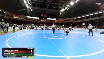 144 lbs Semifinal - Jordan Rael, Sahuarita High School vs Carlos Miranda, Williams Field