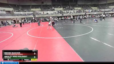 80 lbs Cons. Round 3 - Brexley Heisz-Polensky, Top Dawgs vs Brooks Buschor, Sarbacker Wrestling Academy