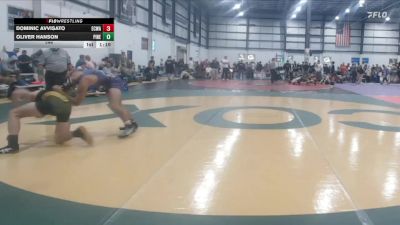 144 lbs Allday - Oliver Hanson, PINECREST vs Dominic Avvisato, EASTERN CAROLINA WRESTLING ACADEMY