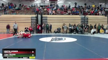 113 lbs Quarterfinal - Griffin Webber, Crown Point vs Cody Prater, Noblesville H.S.