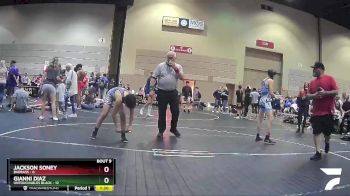 100 lbs Round 3 (6 Team) - Jackson Soney, BadBass vs Gianni Diaz, Untouchables Black