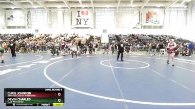 124 lbs Cons. Round 3 - Chris Johnson, Saratoga Youth Wrestling vs Devin Charles, Club Not Listed