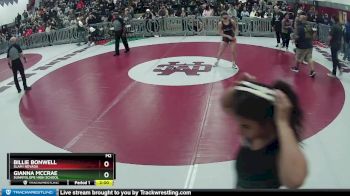 170 lbs Round 4 - Billie Bonwell, SLAM! NEVADA vs Gianna McCrae, Sunnyslope High School