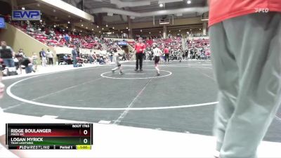 55 lbs Cons. Round 2 - Ridge Boulanger, Maize WC vs Logan Myrick, Team Lightning