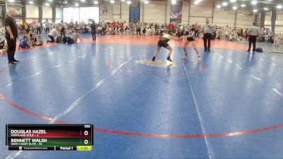 100 lbs Rd# 4- 2:00pm Friday Final Pool - Bennett Walsh, West Coast Elite vs Douglas Hazel, Maryland GOLD