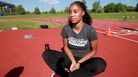 Queen Harrison at beginning of 2011 outdoor season