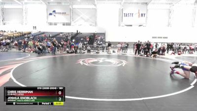 189 lbs Cons. Round 3 - Chris Herriman, Club Not Listed vs Joshua Knoblach, Amherst Youth Wrestling