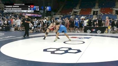 165 lbs Cons. Sub-rd Of 32 - Samuel Zanton, Wisconsin vs Myles Burroughs, Massachusetts
