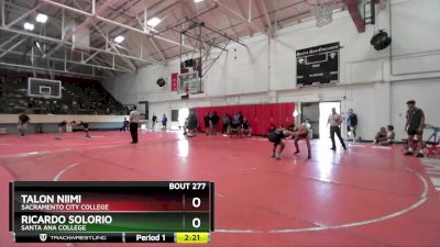 141 lbs 5th Place Match - Talon Niimi, Sacramento City College vs Ricardo Solorio, Santa Ana College