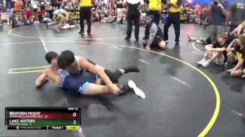 117 lbs Quarterfinals (8 Team) - Lake Waters, Missouri Gold vs Brayden McKay, American Gladiators-Red