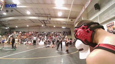 83 lbs Consi Of 8 #2 - Kayson Dougherty, Sperry Wrestling Club vs Cole Richardson, Barnsdall Youth Wrestling