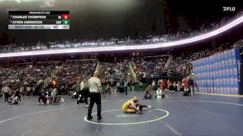 4A 120 lbs Cons. Round 2 - Charles Thompson, Mallard Creek High School vs Ayden Arrington, Laney