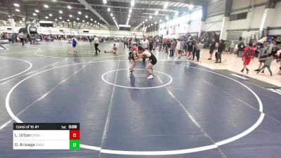 132 lbs Consi Of 16 #1 - Landen Urban, Cesar Chavez WC vs Darnell Arizaga, Sweetland Misfits