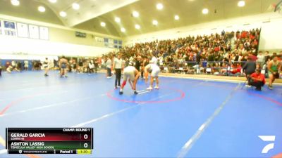 175 lbs Champ. Round 1 - Gerald Garcia, Loara HS vs Ashton Lassig, Temecula Valley High School