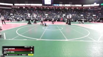 104 lbs Semifinal - Lyric Hetzer, MOE1 vs Kaylee Vera, QCG1