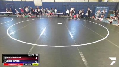 150 lbs Cons. Round 2 - Dokken Biladeau, IA vs Maddox Slater, ND