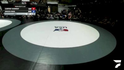 215 lbs Carter Vannest, SJWA - San Joaquin Wrestling Association vs Brock Rios, KCWA - Kern County Wrestling Association