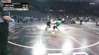4A Boys 132 lbs Champ. Round 1 - Wyatt Taylor, Pendleton Boys vs Leroy Mixon, Estacada Boys