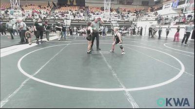 80-85 lbs Semifinal - Adam Reed, Henryetta Knights Wrestling Club vs Amberlynn West, Midwest City Bombers Youth Wrestling Club