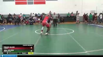 182 lbs Champ. Round 2 - Maliki Allen, Liberty vs Ben Wilson, Boulder City