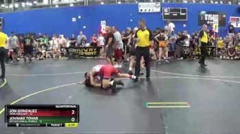 101 lbs Quarterfinals (8 Team) - Jovanni Tovar, Untouchables Purple vs Jon Gonzalez, Team Iowa Red