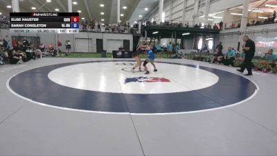 115 lbs Elise Haueter, Georgia vs Sarah Congleton, Virginia