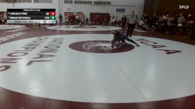 157 lbs Cons. Round 1 - Lincoln Fink, Sioux Falls vs Brian Mitchell, Luther