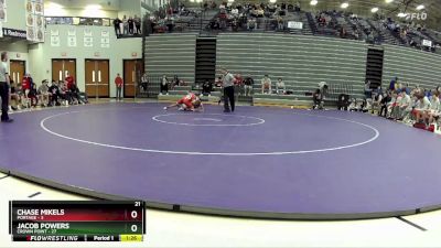 106 lbs 2nd Wrestleback (8 Team) - Chase Mikels, Portage vs Jacob Powers, Crown Point