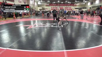 55 lbs Champ. Round 2 - Declan Taylor, St. Francis Gladiators vs Gage Larson, DGF