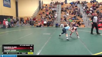 65 lbs Semifinal - Tucker Svedin, Zimmerman Wrestling Club vs Kaejrick Clark, American Outlaws