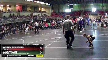 50 lbs Cons. Round 5 - Cade Welch, Ashland-Greenwood Jr Wrestling vs Kolten Schneider, Fox Fit