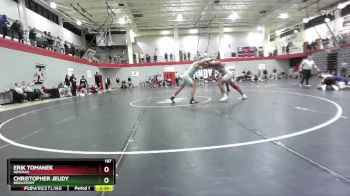 197 lbs Cons. Round 3 - Christopher Jeudy, Bridgeport vs Erik Tomanek, Newman