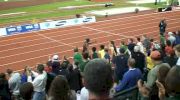 Mo Farah on the victory lap after the 10k at the 2011 Pre Classic