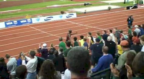 Mo Farah on the victory lap after the 10k at the 2011 Pre Classic