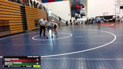 138 lbs Champ. Round 1 - Benicio Cisneros, West Salem vs Kaleo Kailiuli, Century