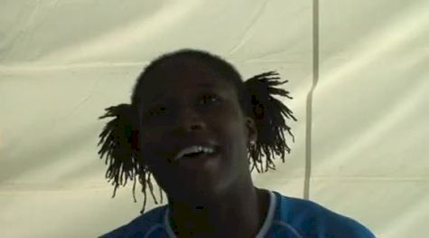 Lauren Williams after season's best 11.15 100 meters at Pre Classic 2011