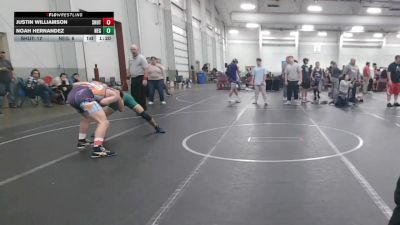 132 lbs Round 6 (10 Team) - Justin Williamson, Team Shutt vs Noah Hernandez, New England Gold