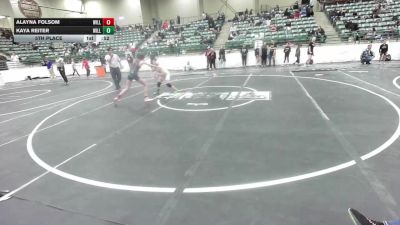 88 lbs 5th Place - Alayna Folsom, Willits Grapplin Pack vs Kaya Reiter, Willits Grapplin Pack