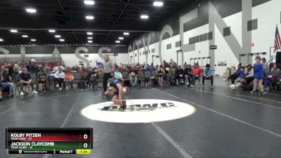 60 lbs Round 3 (8 Team) - Jackson Claycomb, Team Alien vs Kolby Pitzen, Team Ohio