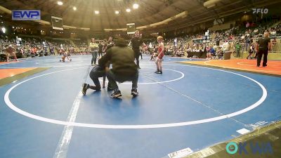 61 lbs Round Of 16 - Alex Morgan, Fort Gibson Youth Wrestling vs Daniel Jones, Tulsa Blue T Panthers