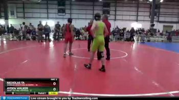 126 lbs Round 2 (6 Team) - Ayden Walker, HEAVY HITTING HAMMERS vs Nicholas Ta, SCANLAN WRESTLING ACADEMY