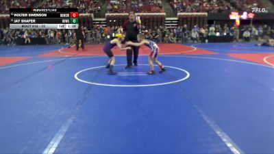 73 lbs Champ. Round 2 - Jay Shafer, Laurel Matburners vs Kolter Swenson, Big Game Wrestling Club MT