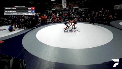 110 lbs Carter Sosa, OCWA - Orange County Wrestling Association vs Mason Lopez, SAWA - Sacramento Area Wrestling Association