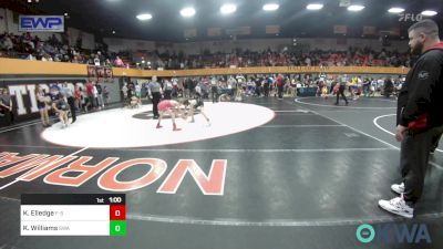 76 lbs Semifinal - Kale Elledge, F-5 Grappling vs Keola Williams, Shelton Wrestling Academy