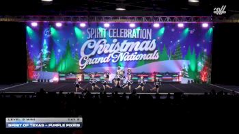 Spirit of Texas - Purple Pixies [2025 L2 Mini Day 2] 2025 Spirit Celebration Christmas Grand Nationals