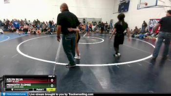 110-117 lbs Round 3 - Azlyn Silva, Carey Jr High vs Meredith Zlomke, Gering Junior High