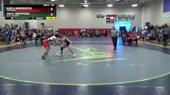 101 lbs Champ. Round 1 - Kaela Barrientos, Coronado vs Sofia Abramson, SLAM Academy