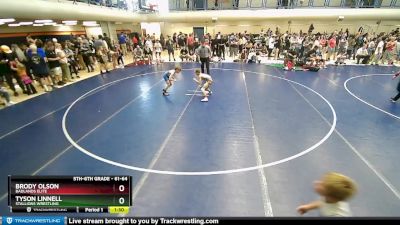 61-64 lbs Round 1 - Tyson Linnell, Stallions Wrestling vs Brody Olson, Badlands Elite