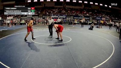 D 2 285 lbs Quarterfinal - Malachi Darville, Tara vs Pike Landry, Teurlings Catholic